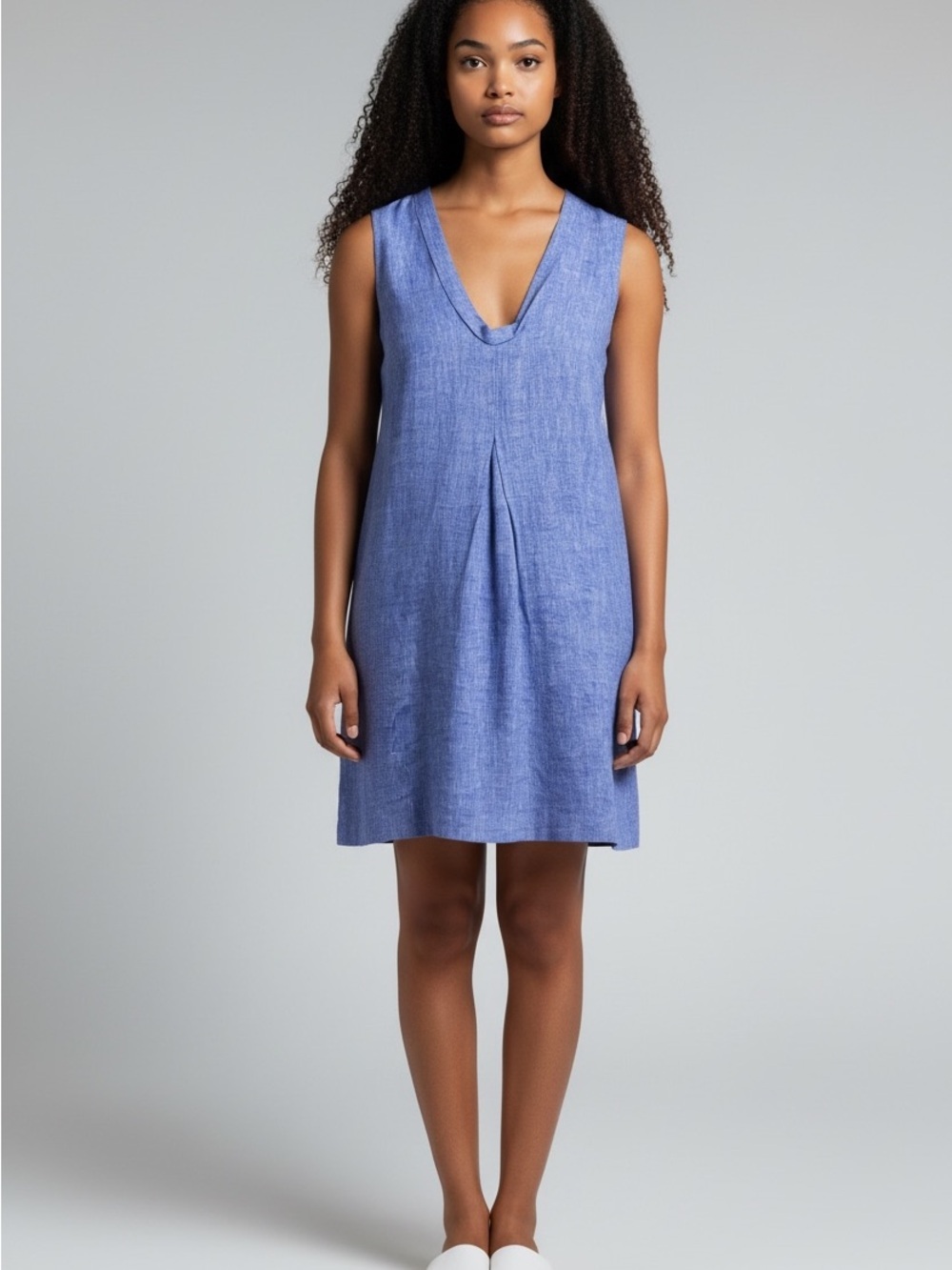 Puro Lino NWOT Lightweight Linen Dress in Periwinkle